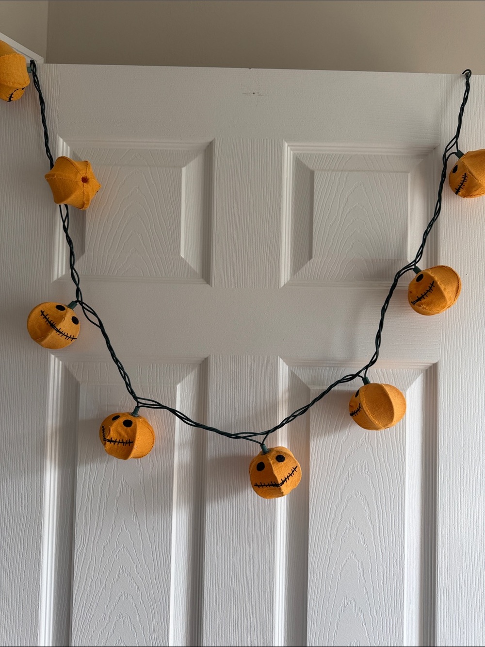 Pottery Barn Kids Halloween Jack-O'-Lantern String Lights - Orange -